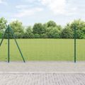 vidaXL Zvarené drôtené pletivo s betónovým základom 25 x 1,2 m Zelená