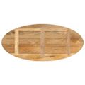 vidaXL Stolová doska 90x40x2,5 cm oválna masívny mangovník