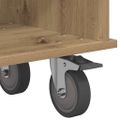 vidaXL TV stolík 100 x 35 x 35 cm Remeselný dub Kompozitné drevo