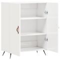 vidaXL Komoda lesklá biela 69,5x34x90 cm spracované drevo