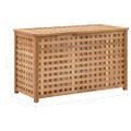 vidaXL Truhlica na bielizeň 77,5x37,5x46,5 cm masívne orechové drevo