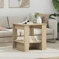 vidaXL Konferenčný stolík Sonoma dub 51 x 50 x 50 cm Kompozitné drevo