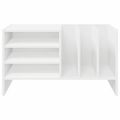 vidaXL Skrinka na gramofónové platne Biela 78,5 x 35 x 45 cm