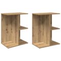 vidaXL Nočné stolíky 2 ks dub artisan 46,5x29x61 cm kompozitné drevo