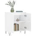vidaXL Komoda vysoký lesk biela 60x35x70 cm spracované drevo