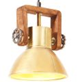 vidaXL Industriálna závesná lampa 25 W mosadzná 19 cm okrúhla E27
