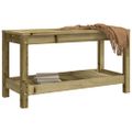 vidaXL Záhradná lavica 82,5x35x45 cm impregnovaná borovica