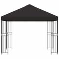 vidaXL Altánok 3 x 3 m Antracitová Polyester a oceľ 190 gsm