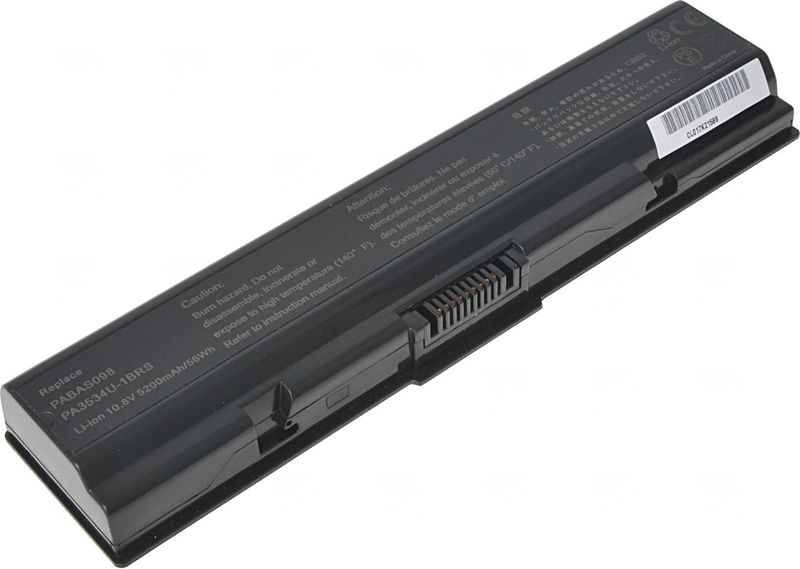 Batéria T6 Power pre Toshiba Satellite A200, A300, A500, L200, L300, L450, 5200mAh, 56Wh, 6cell