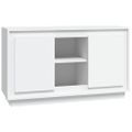vidaXL Komoda biela 102x35x60 cm spracované drevo