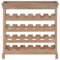 vidaXL Skrinka na víno, hnedá 70x22,5x70,5 cm, MDF