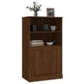 vidaXL Vysoká skrinka hnedý dub 60x35,5x103,5 cm kompozitné drevo