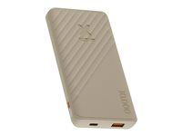 Power banka - 10000 mAh - 15 Watt - Fast Charge - 2 výstupné konektory (USB, USB-C) - hnedá