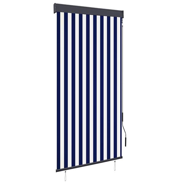 vidaXL Vonkajšia zatemňovacia roleta 100x250 cm modrá a biela