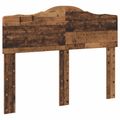 vidaXL Rám postele Staré drevo 135 x 190 cm Masívne borovicové drevo
