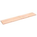 vidaXL Stolová doska 220x40x(2-4) cm neošetrený dubový masív
