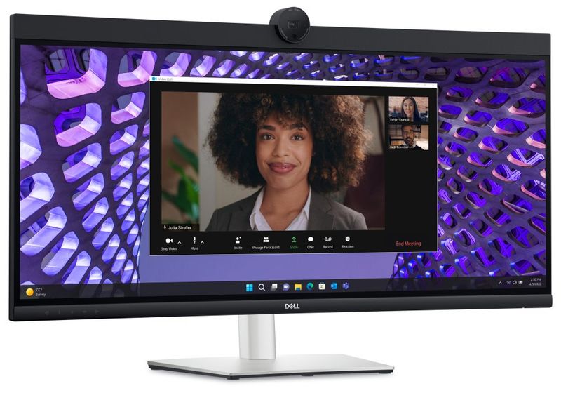 Dell Professional P3424WEB/LCD 34"/5ms/1000:1/HDMI/DP/USB-C/DOCK/DP/RJ45/WQHD(3440x1440)/IPS panel/zakriveny/cerny LED monitor, prohnutý, 34,14", IPS, 3440×1440, 21:9, 1000:1, 8ms, 300cd/m2, DisplayPort, HDMI, 2× USB-C, 3× USB, RJ-45, webkamera