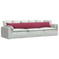 vidaXL Vankúše na pohovku 2 pcs Víno červené 200 x 40 cm