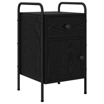 vidaXL Nočný stolík Čierny dub 35 x 36,5 x 61 cm Kompozitné drevo
