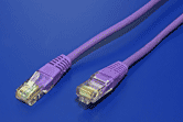 UTP patchkabel kategórie 5e, 0,5 m, fialový