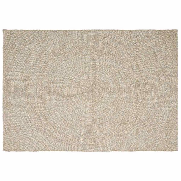 vidaXL Kusové koberce Prírodná a biela 200 x 290 cm Juta