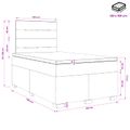 vidaXL Posteľ boxspring s matracom Tmavosivá 120 x 190 cm Zamat