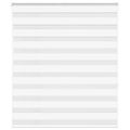 vidaXL Zebra roleta biela 135x150 cm šírka látky 130,9cm polyester
