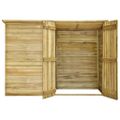 vidaXL Prístrešok na bicykle 232x110x170 cm impregnované borovicové drevo