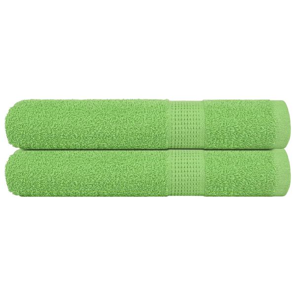 vidaXL Uteráky FROGN 2 ks jablkovo zelené 100x200 cm 360 g/m²