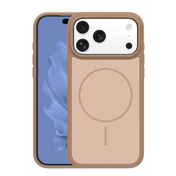 Ochranné puzdro Frame Thin Mag pre iPhone 17 Pro 6,3" / 18 Pro 6,3" hnedé