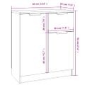 vidaXL Komoda sivý dub sonoma 60x30x70 cm spracované drevo