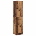 vidaXL Highboard Staré drevo 35 x 39 x 168 cm