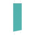 vidaXL Plisovaná roleta petrolejovo zelená 40x150 cm šírka látky 39,4 cm polyester
