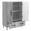 vidaXL Servírovacia skriňa so zásuvkou Sivá sonoma 66 x 34,5 x 95 cm