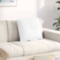 vidaXL Poduška na chrbát Biela 50 x 19 x 45 cm látka
