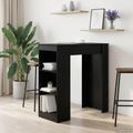 vidaXL Barový stôl 95 x 47 x 103,5 cm Kompozitné drevo Čierny dub