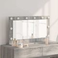 vidaXL Toaletné zrkadlo Sivý Sonoma 80 x 45 x 18 cm Obdĺžnikový