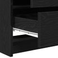vidaXL Toaletný stolík Čierny dub 78,5 x 41 x 135 cm Kompozitné drevo