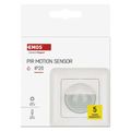 PIR senzor (pohybové čidlo) IP20 500W, biela