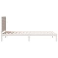 vidaXL Extra dlhá posteľ bez matraca biela 100x220 cm masívne drevo