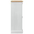 vidaXL Skriňa na topánky s poličkou Corona Biela 99 x 32 x 85 cm