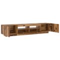 TV skrinka vidaXL s LED osvetlením Staré drevo 200x35x40 cm