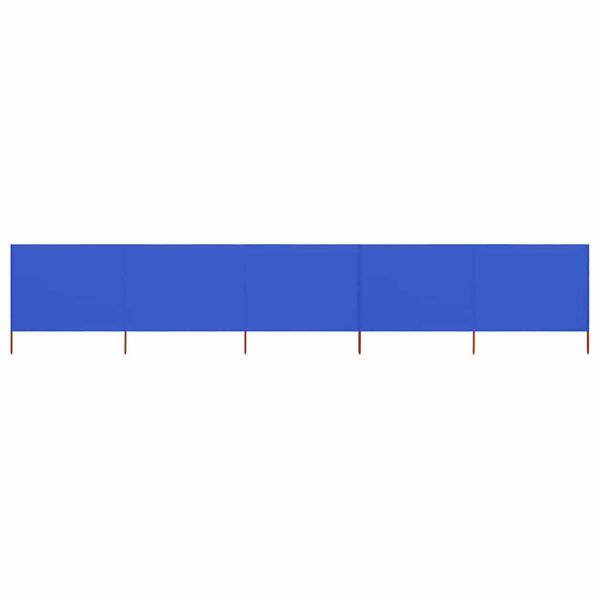 vidaXL 5-panelová zábrana proti vetru látková 600x160 cm azúrovo-modrá