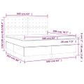 vidaXL Boxspring posteľ s matracom a LED biela 160x200 cm umelá koža