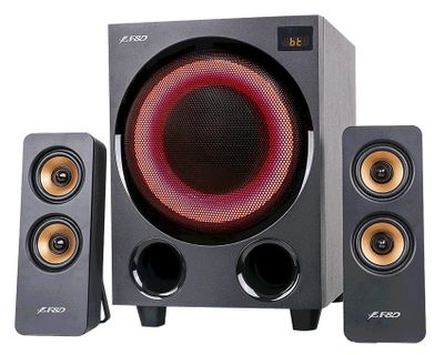 ROZBALENÉ - FENDA F&D repro F770X/ 2.1/ 76W/ černé s RGB/ BT5.0/ FM rádio/ USB přehrávání/ optický vstup/ dálkové ovlád Reproduktory, 2.1, 76W, Bluetooth 5.0, FM rádio, USB prehrávání, optický vstup, RGB podsvícení, dálkové ovládání, cerné - ROZBALE
