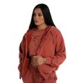 Dámska mikina Zip Washed Terra - STRIX, veľkosť S