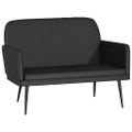 vidaXL Lavička čierna 107x80x81 cm umelá koža