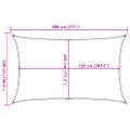vidaXL Tieniaca plachta 160 g/m², krémová 5x8 m, HDPE