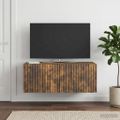 vidaXL Nástenná TV skrinka 78,5 x 41 x 30 cm Dymový dub