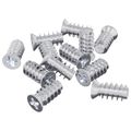vidaXL Skrutka 12 ks Strieborná M6 x 12 mm Železo